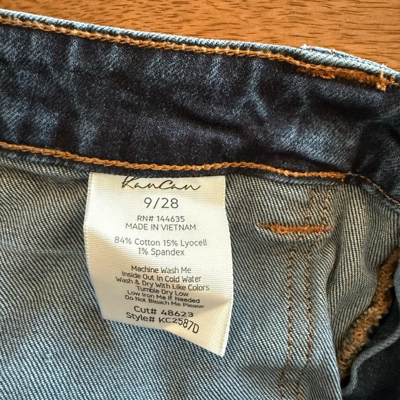 KanCan Dark Blue High Rise Wide Leg Jeans - Picture 7 of 7